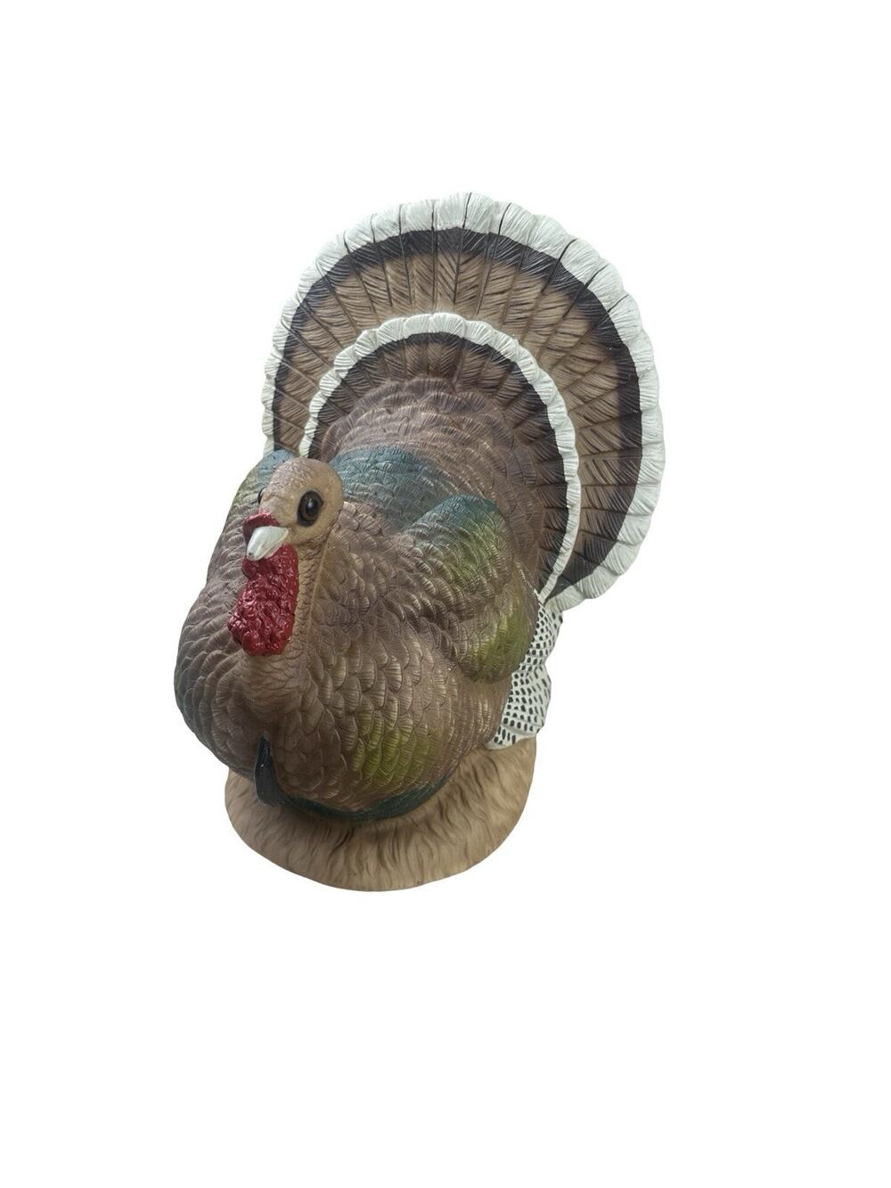 Vintage 1996 Art Line Large Turkey Blow Mold 11” Thanksgiving Table Decor